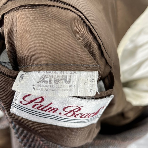 Harris Tweed Herringbone Blazer Brown Scottish Wool Sport Coat Men's 42 Reg - Picture 5 of 6